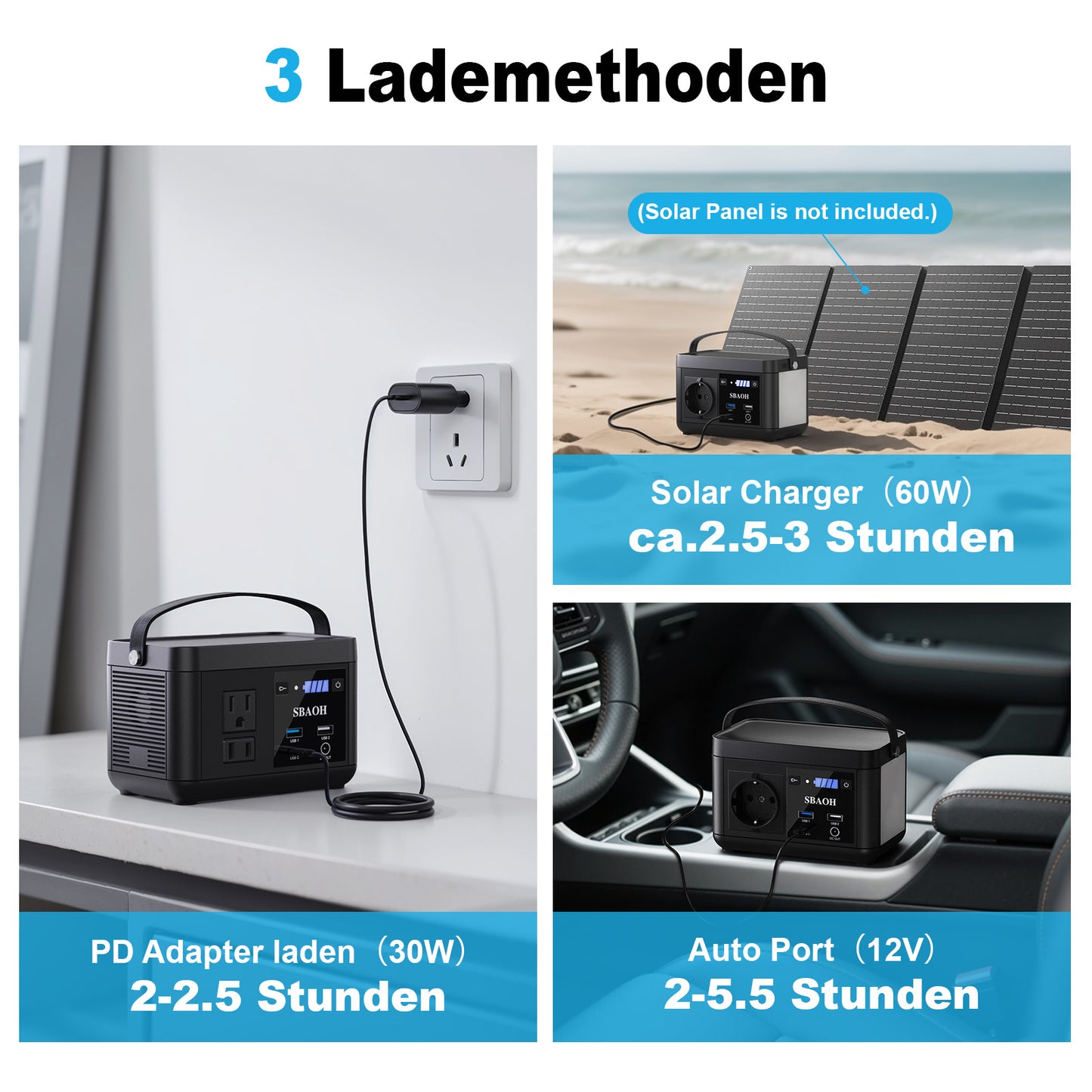 SBAOH P86 – Tragbare Power Station (88,8 Wh)