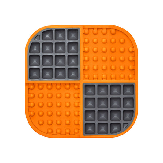 Hunde Lickimat - Slomo Orange polypropylene TPR