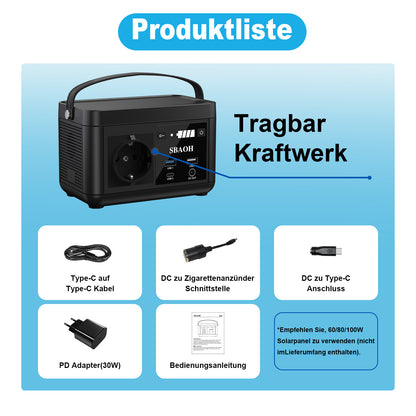 SBAOH P86 – Tragbare Power Station (88,8 Wh)